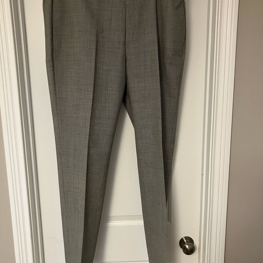 Lauren Ralph Lauren Black and White Herringbone Dress Pants 38/34